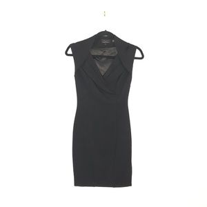 Ted Baker Black Dixy Crossover Dress Fitted Size 0